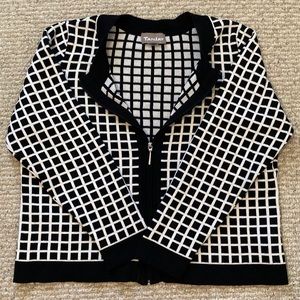 Grid Sweater thrifted & vintage
